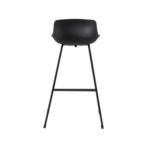 Sgabello da bar nero (altezza della seduta 76 cm) Tina – Actona-image-3
