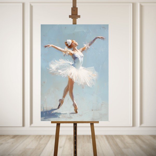 Quadro con elementi dipinti a mano 70x100 cm Grace – Styler-image-4