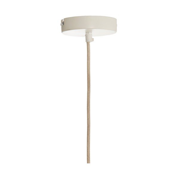 Lampadario color crema con paralume in tessuto Zubedo – Light & Living-image-3