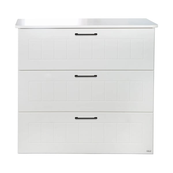 Cassettiera bassa bianca per bambini 98x91 cm Sylt - Roba-image-2