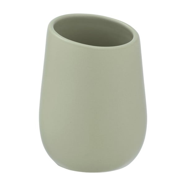 Tazza in ceramica verde per spazzolini da denti Badi - Wenko-image-2
