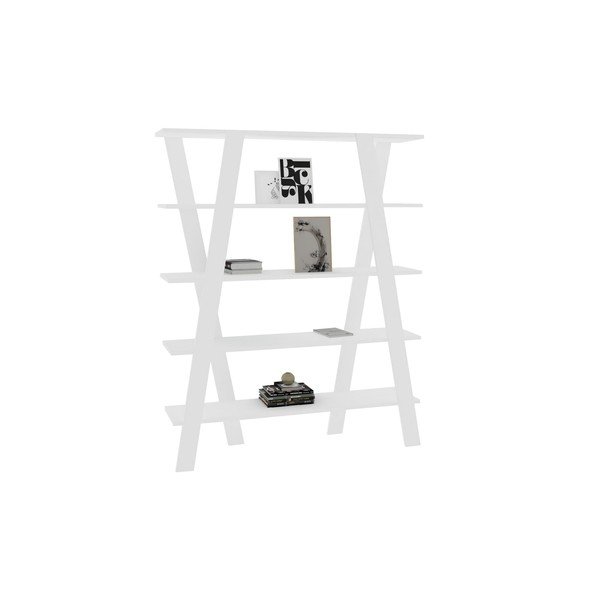 Libreria bianca 120x150 cm Conde - Kalune Design-image-2