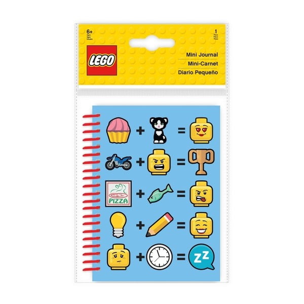 Modrý zápisník A6 LEGO® Iconic, 100 stran