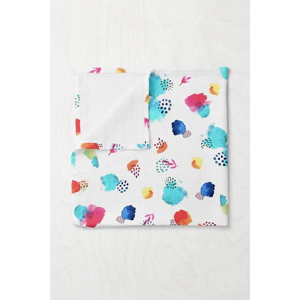 Coperta per bambini bianca in mussola 75x100 cm Summer – Mijolnir-image-1