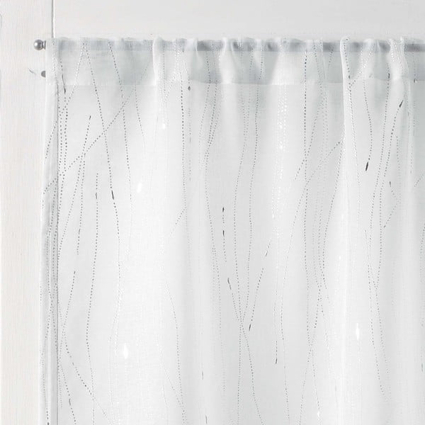 Set di 2 tende in voile bianco 70x200 cm Filiane - douceur d'intérieur-image-1