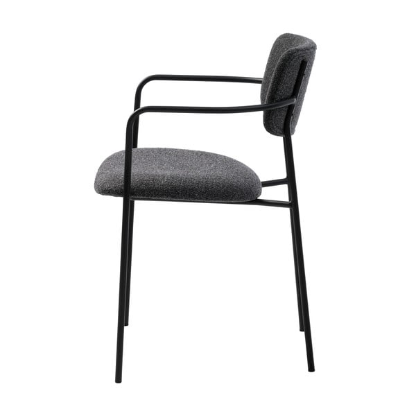 Sedia da pranzo grigio scuro Zama - Unique Furniture-image-3