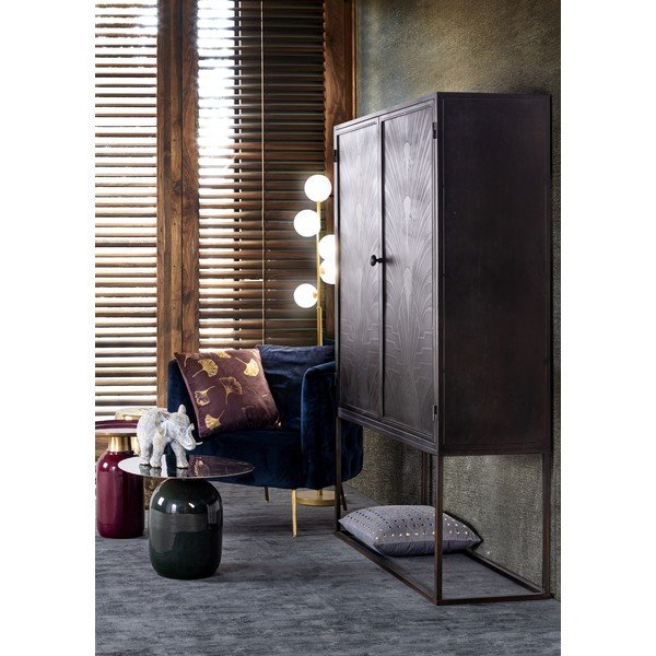 Lampada da terra dorata con paralume in vetro (altezza totale 156,5 cm) Balls – Bizzotto-image-2