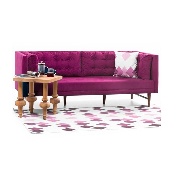 Divano rosa a tre posti Eva - Balcab Home-image-3