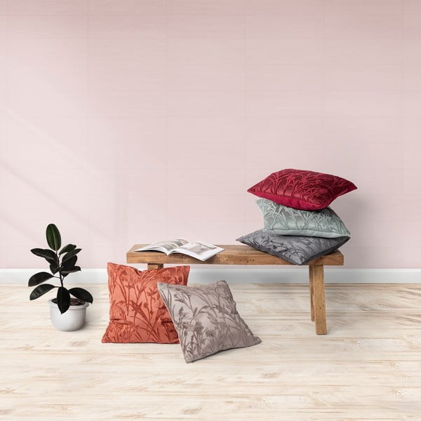 Cuscino decorativo grigio , 45 x 45 cm Iris - Tiseco Home Studio-image-1