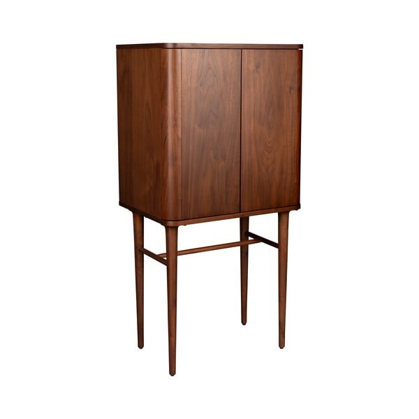 Armadietto marrone con effetto noce con porte scorrevoli 62x125x45 cm Morrison – Dutchbone-image-2