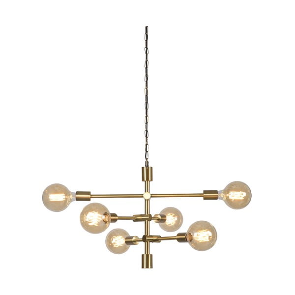 Lampada a sospensione color oro con paralume in vetro ø 60 cm Nashville - it's about RoMi