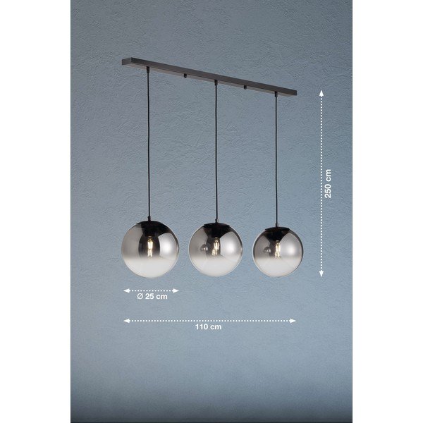 Lampadario nero Mirror - Fischer & Honsel-image-2