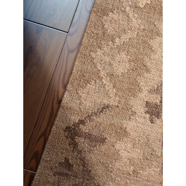 Tappeto azzurro/beige in lana reversibile/tessuto a mano 160x230 cm Kamal Dune – Nouristan-image-4