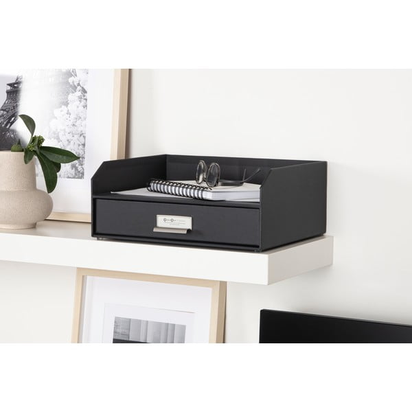 Organizzatore di documenti in cartone con cassetto Walter - Bigso Box of Sweden-image-1