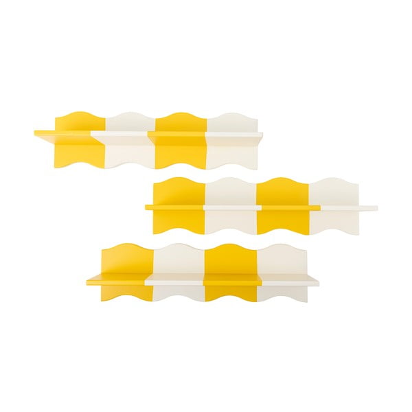 Mensola per bambini gialla e bianca 80 cm Bubbi – Bloomingville Mini-image-4