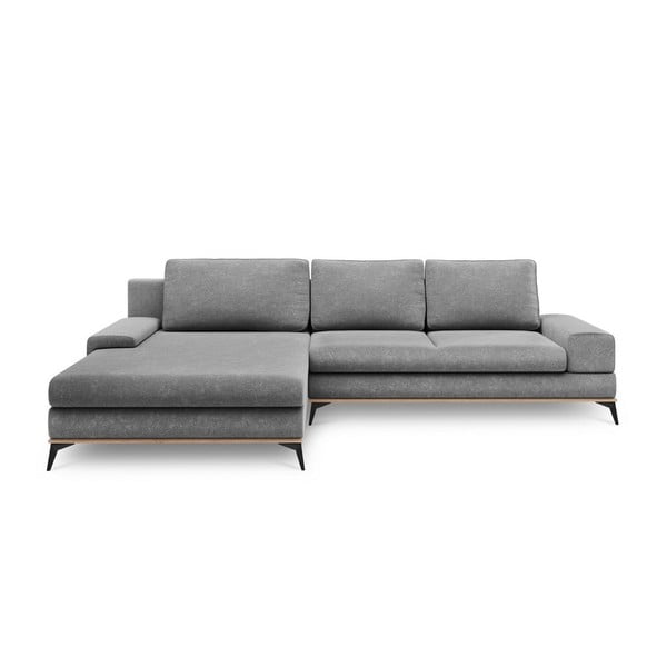 Divano letto grigio ad angolo, angolo sinistro Planet - Windsor & Co Sofas
