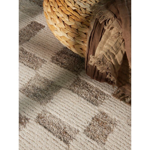 Tappeto color crema in lana tessuto a mano 120x180 cm Boho 1.0 Structa – Vikosa-image-2