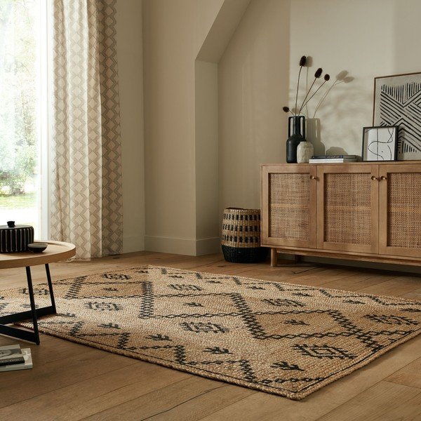 Tappeto di colore naturale in iuta reversibile 120x170 cm Rowen – Flair Rugs-image-1