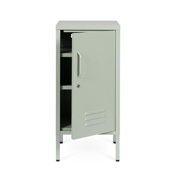 Armadietto color salvia in metallo con chiusura a chiave 35x76x40 cm Cambridge – Yes Everyday-image-3