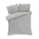 Set copripiumino e federa grigio in micropile per letto singolo 135x200 cm Cosy Diamond – Catherine Lansfield