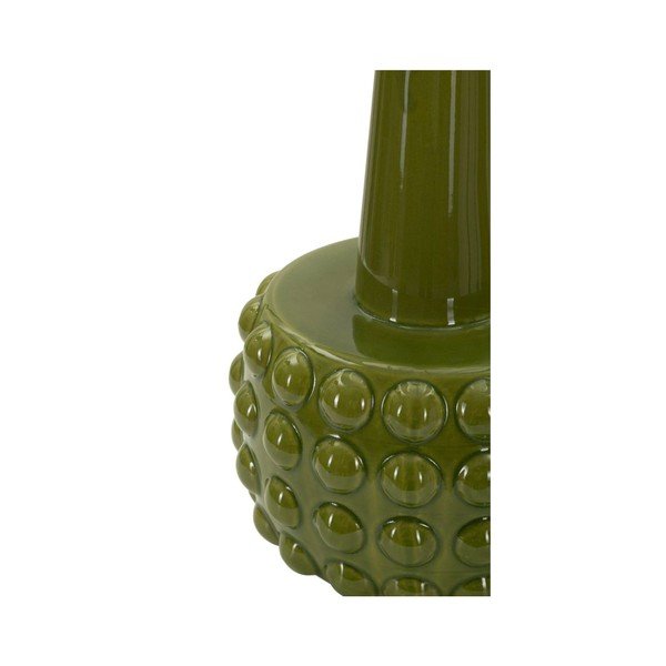 Lampada da tavolo bianca/verde in ceramica con paralume in tessuto (altezza totale 51,5 cm) Gress – Mauro Ferretti-image-3