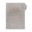 Tappeto in pelliccia sintetica grigio chiaro 120x170 cm Waffle Faux Fur - Flair Rugs