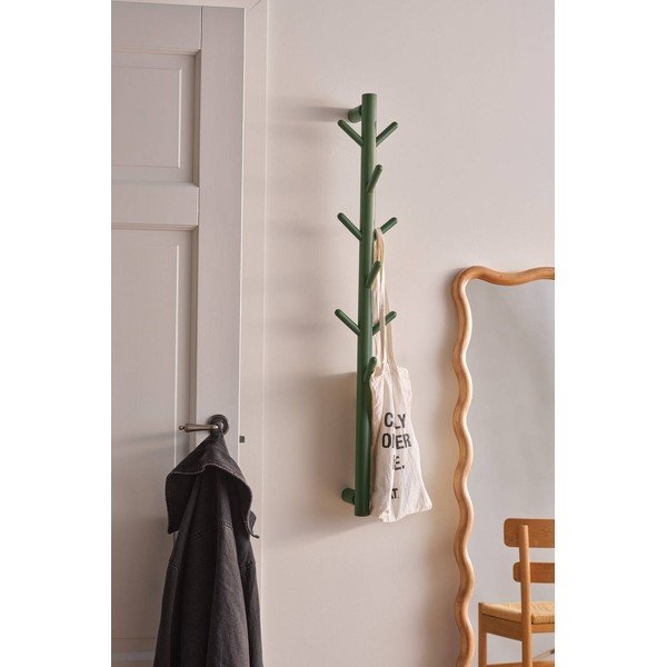 Attaccapanni da parete verde in pino massiccio 21 cm Eddison – Jotex-image-1