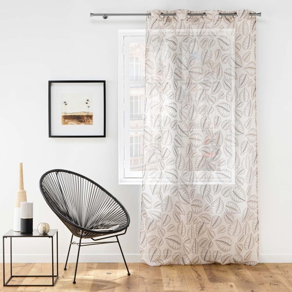 Tenda in voile beige 140x240 cm Alma - douceur d'intérieur-image-2