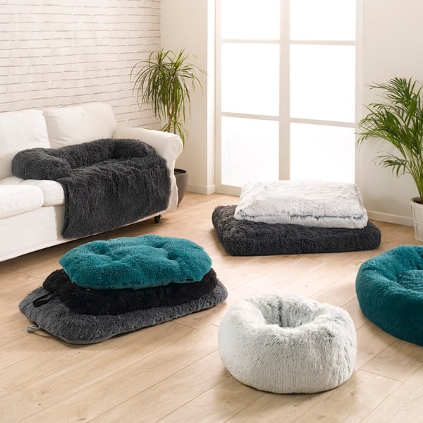 Cuccia bianca per cane 80x60 cm Fluffy Heather – Love Story-image-1