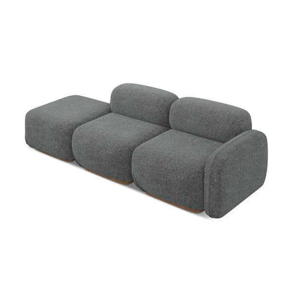 Chaise lounge componibile grigia (con penisola a destra) Ailani – Makamii-image-4