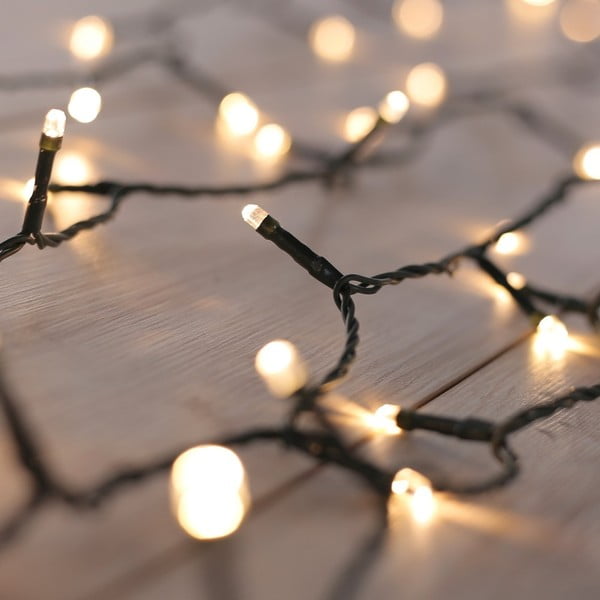 Catena luminosa a LED verde Basic, 100 luci, lunghezza 10,43 m - DecoKing-image-1