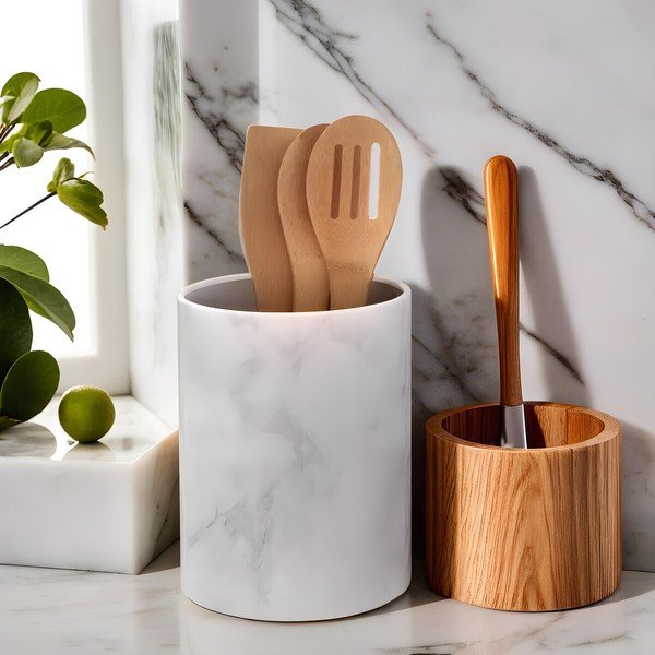 Portautensili da cucina in acciaio inox Easton – Premier Housewares-image-1