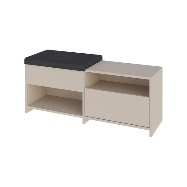 Scarpiera crema con panca Romi - Marckeric