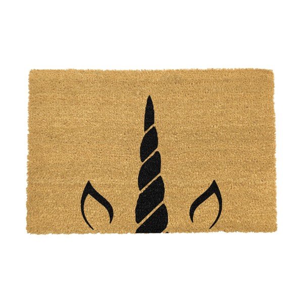 Stuoia di cocco naturale, 40 x 60 cm Unicorn Horn - Artsy Doormats