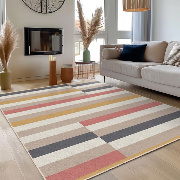 Tappeto lavabile 160x230 cm Rosy Bandas – Mila Home-image-3