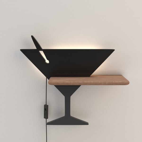 Lampada da parete nera Piccolo – Candellux Lighting