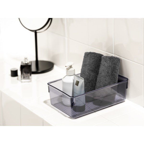 Organizzatore grigio per il bagno in plastica riciclata San Diego - Wenko-image-4