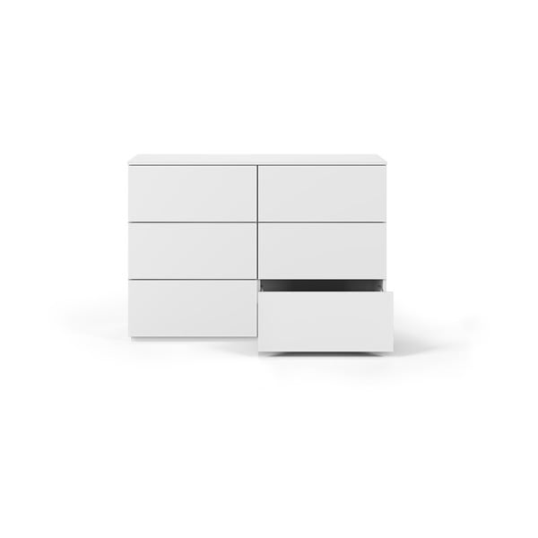 Cassettiera bassa bianca 120x84 cm Join - TemaHome-image-3