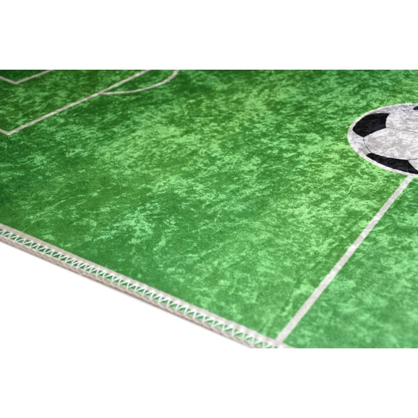 Tappeto da gioco per bambini verde lavabile 100x160 cm Soccer Time – Vitaus-image-2