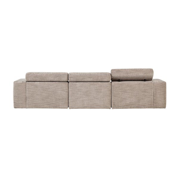 Divano angolare beige reclinabile (con penisola a destra/con chaise lounge) Novi – WOOOD-image-3