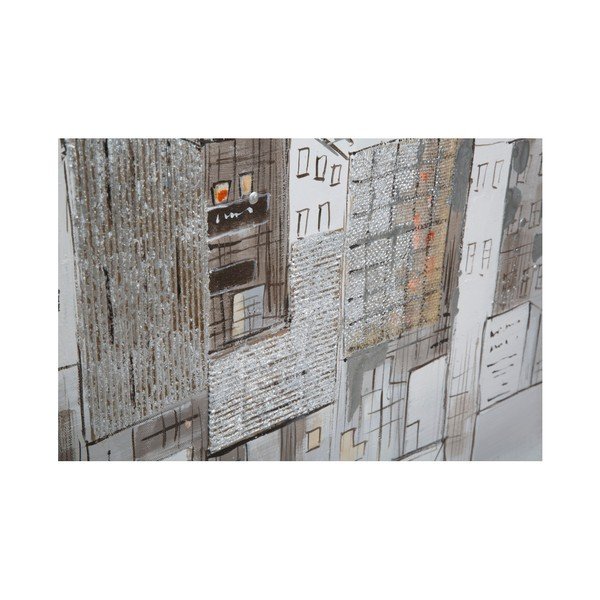 Murale dipinto a mano Dipinto Su Tela Roofs, 90 x 120 cm - Mauro Ferretti-image-1