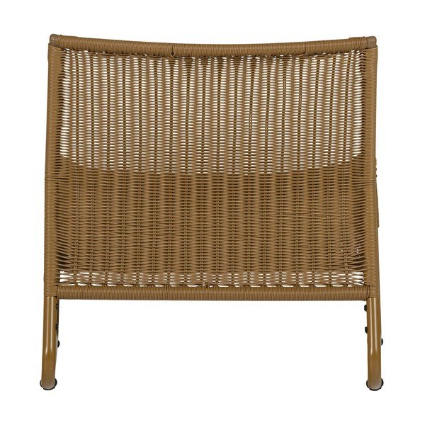 Poltrona da esterno giallo ocra in rattan artificiale West – WOOOD-image-4