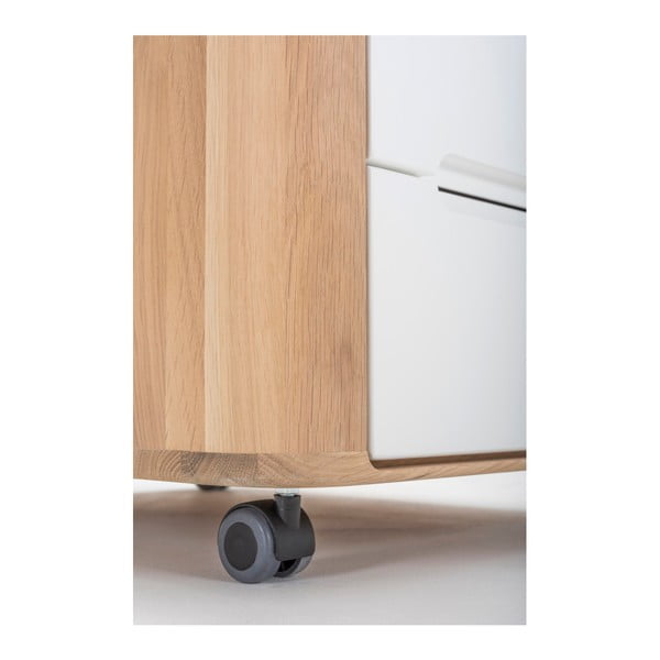 Zásuvkový díl s konstrukcí z masivního dubového dřeva Gazzda Ena-image-3