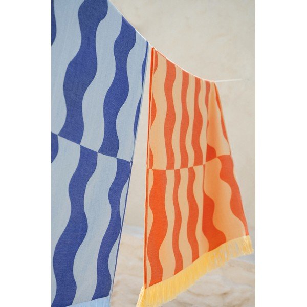 Telo mare giallo/arancione in cotone 100x160 cm Nuno – noo.ma-image-3