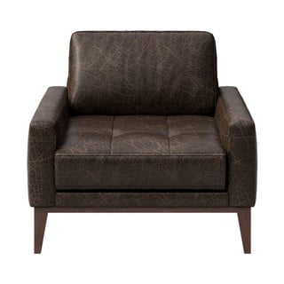 Poltrona in pelle testa di moro Tufted Musso - MESONICA