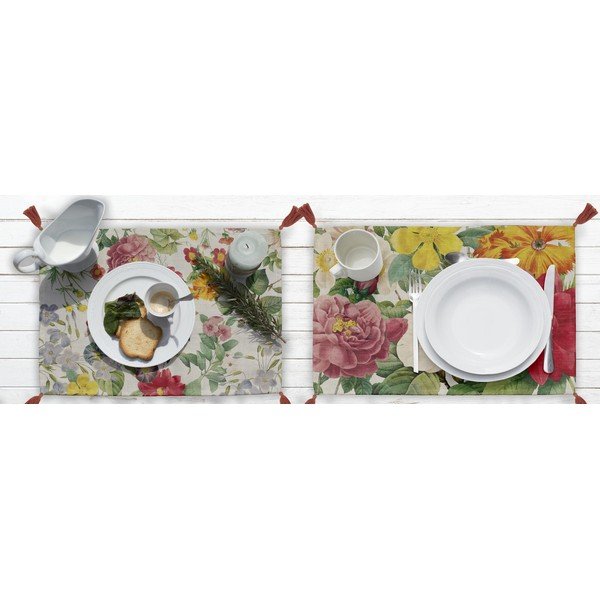 Set di 2 tovagliette, 45 x 30 cm Spring Flowers - Madre Selva-image-1