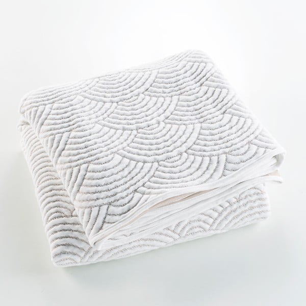 Set con copriletto e federa bianco/beige in jersey 220x240 cm Cassandra – douceur d'intérieur