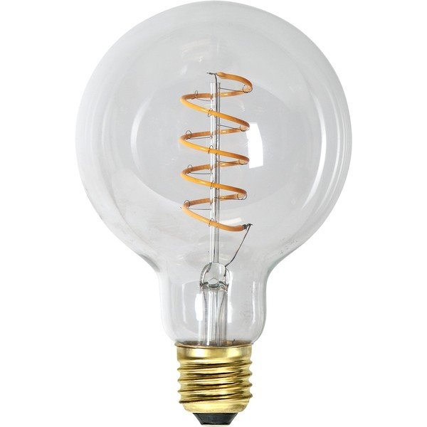 Lampadina LED calda a filamento dimmerabile E27, 4 W Spiral Filament - Star Trading-image-2