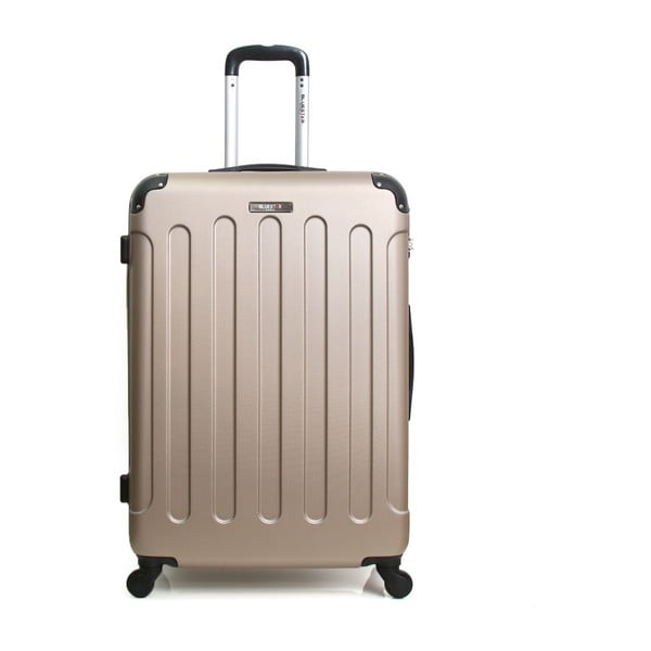 Valigia da viaggio in beige dorato su ruote , 32 l - Bluestar