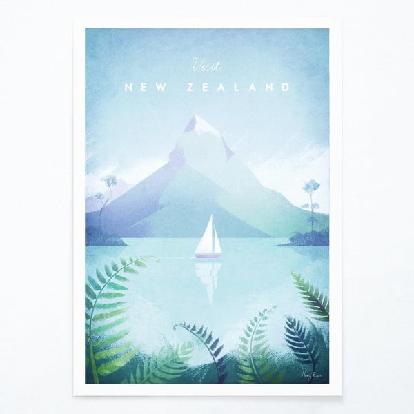 Poster , 30 x 40 cm New Zealand - Travelposter